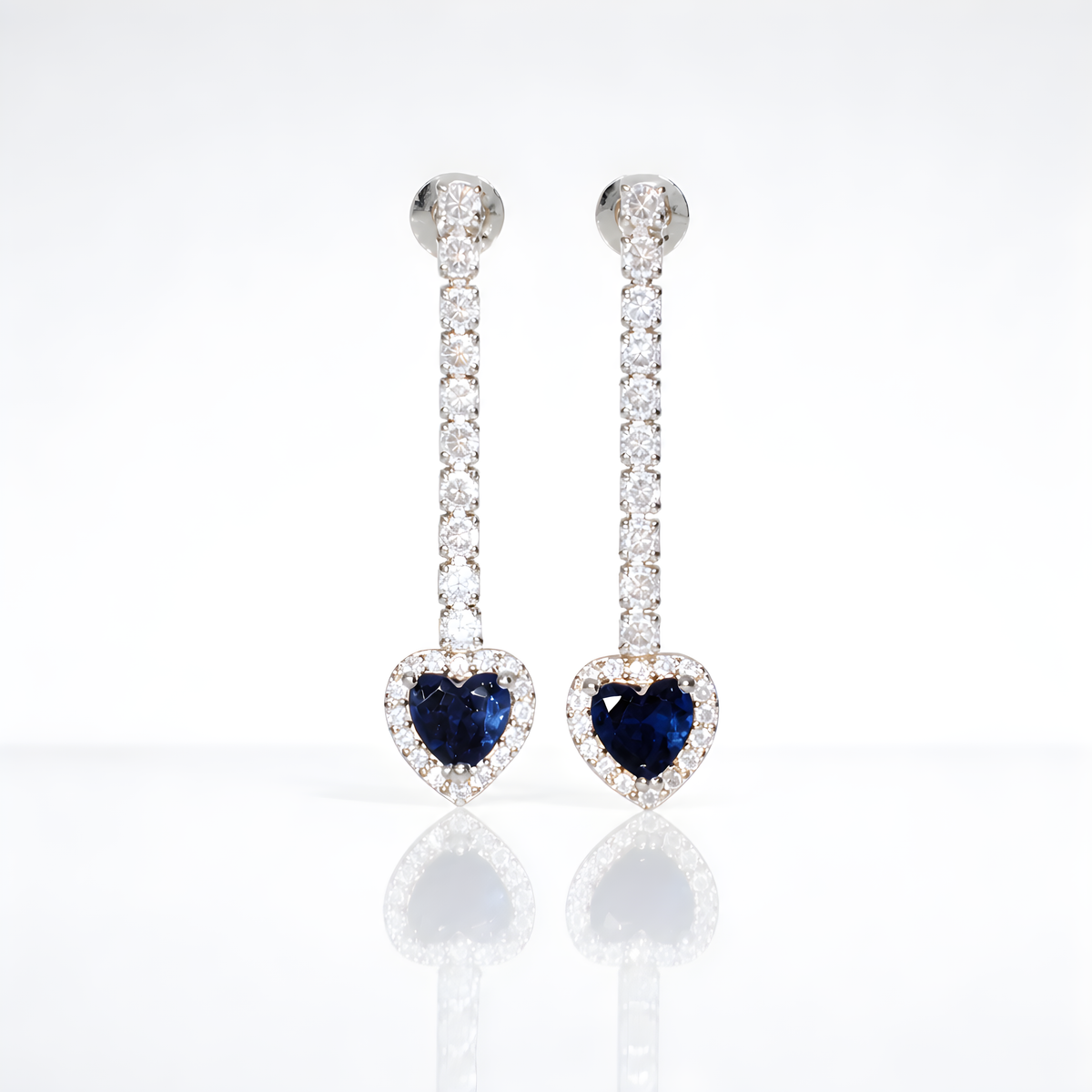 Orecchini Tennis Cuore