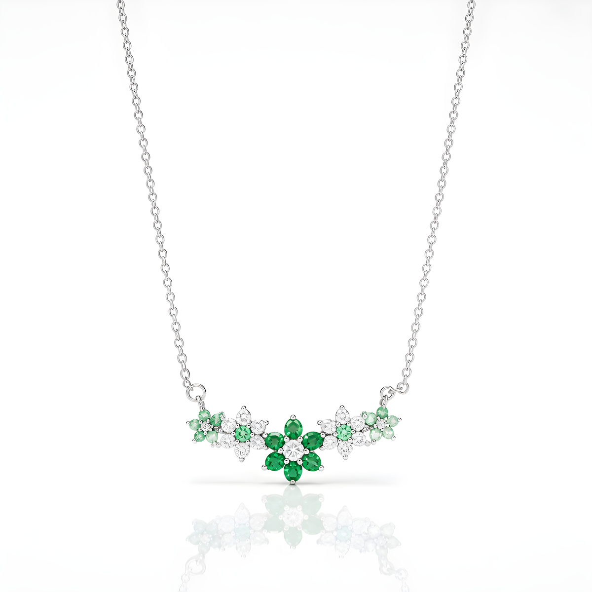 Collana Fiori verde