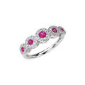 Oval eternity ring